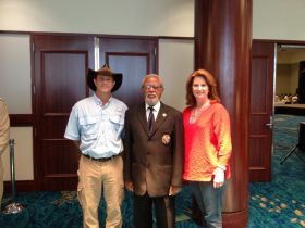 Phil and Karen with the Governor General of Belize at the Belize Travel and Trade Show in Fort Lauderdale, Florida – Best Places In The World To Retire – International Living